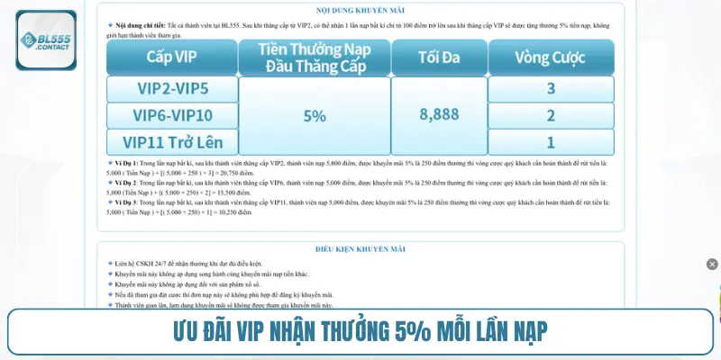 Người Chơi Vip BL555 Được Quyền Lợi Gì? 3 uu-dai-vip-nhan-thuong